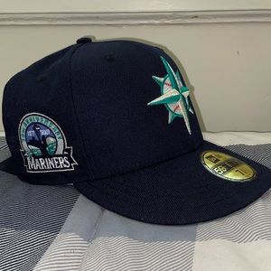 NEW ERA SEATTLE MARINERS 30TH ANNIVERSARY NAVY PRIME EDITION 59FIFTY FITTED CAP